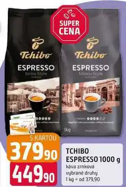 Trefa TCHIBO ESPRESSO 1000 g káva zrnková nabídka