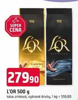 Trefa L'OR 500 g káva zrnková, vybrané druhy nabídka