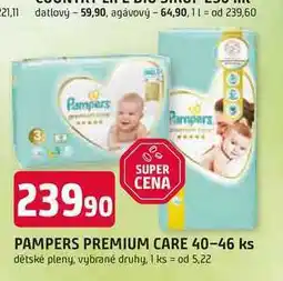 Trefa PAMPERS PREMIUM CARE 40-46 ks nabídka