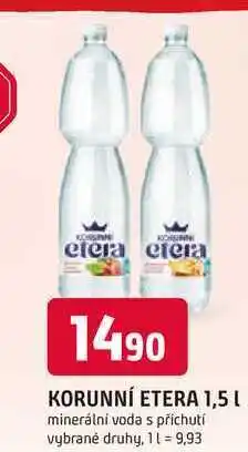 Trefa KORUNNÍ ETERA 1,5 L minerální voda s příchutí nabídka