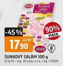 Trefa ŠUNKOVÝ SALÁM nabídka