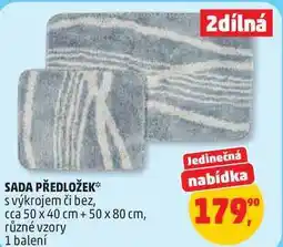 Penny Market SADA PŘEDLOŽEK s výkrojem či bez, cca 50 x 40 cm + 50 x 80 cm, různé vzory, 1 balení nabídka