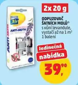 Penny Market ODPUZOVAČ ŠATNÍCH MOLŮ s vůní levandule, vystačí až na 1 m³, 1 balení nabídka