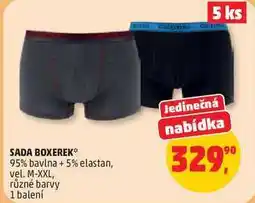 Penny Market SADA BOXEREK 95% bavlna +5% elastan, vel. M-XXL, různé barvy, 1 balení nabídka