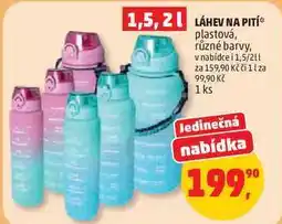 Penny Market LÁHEV NA PITÍ plastová, různé barvy, 1 ks nabídka
