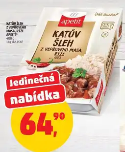 Penny Market KATŮV ŠLEH Z VEPŘOVÉHO MASA, RÝŽE APETIT nabídka