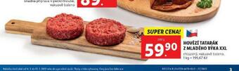 Lidl Hovězí tatarák z mladého býka xxl nabídka