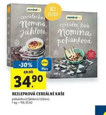 Bezlepková cereální kaše