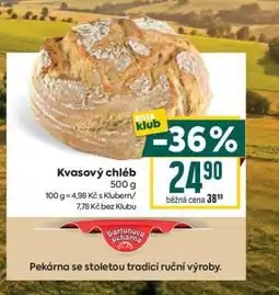 Billa KVASOVÝ CHLÉB nabídka