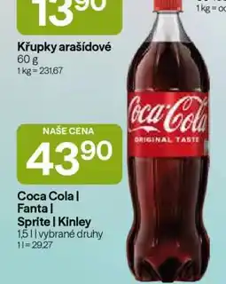Hruška Coca-Cola, Fanta, Sprite, Kinley nabídka