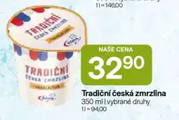 Hruška Tradiční česká zmrzlina nabídka