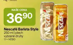 Hruška Nescafé Barista Style nabídka