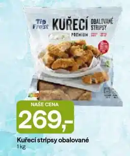Hruška Kuřecí stripsy obalované nabídka