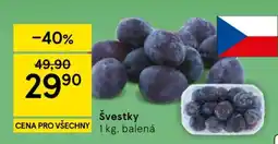 Tesco Švestky nabídka