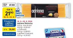 Tesco Adriana těstoviny nabídka