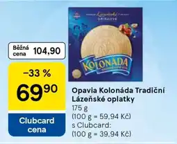 Tesco Opavia Kolonáda Tradiční lázeňské oplatky nabídka