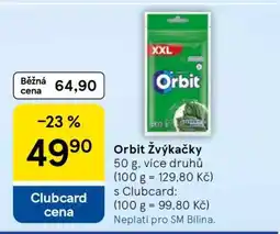 Tesco Orbit žvýkačky nabídka