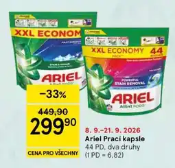 Tesco Ariel prací kapsle nabídka