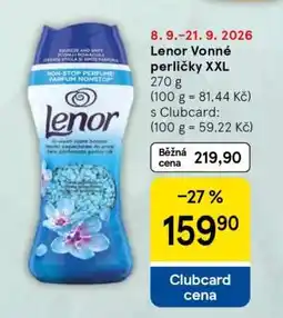 Tesco Lenor Vonné perličky XXL nabídka