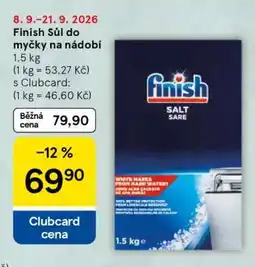 Tesco Finish Sůl do myčky na nádobí nabídka