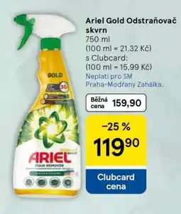 Tesco Ariel Gold Odstraňovač skvrn nabídka