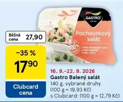 Tesco Gastro Balený salát nabídka