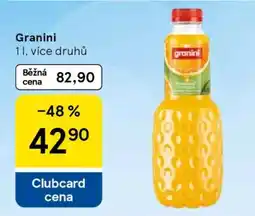 Tesco Granini nabídka