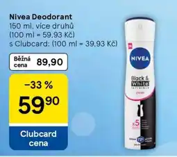 Tesco Nivea deodorant nabídka
