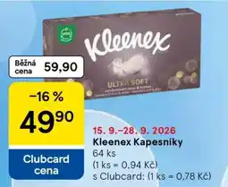 Tesco Kleenex Kapesníky nabídka
