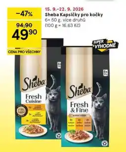 Tesco Sheba kapsičky pro kočky nabídka