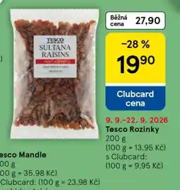 Tesco Tesco Rozinky nabídka