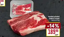 Billa Hovězí přední žebro s kosti cena za nabídka
