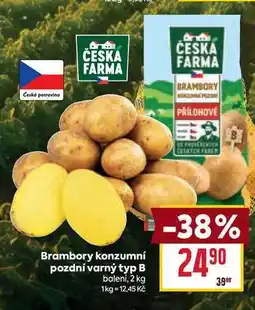 Billa Brambory konzumní pozdní varný typ B balení nabídka