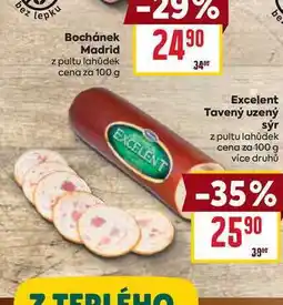 Billa Excelent Tavený uzený sýr z pultu lahůdek cena za nabídka