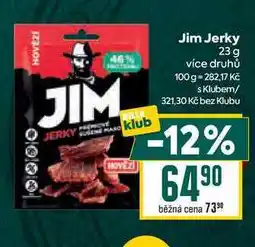 Billa Jim Jerky nabídka
