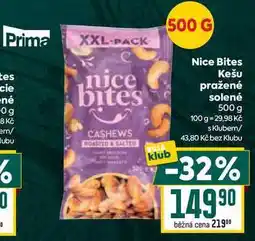 Billa Nice Bites Kešu pražené solené nabídka