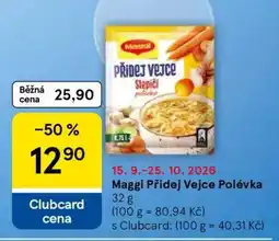 Tesco Maggi Přidej vejce polévka nabídka