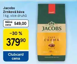 Tesco JACOBS Zrnková káva nabídka