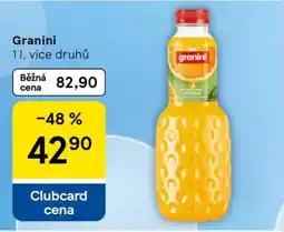Tesco Granini nabídka