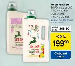 Tesco Jelen prací gel nabídka