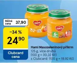 Tesco Hami masozeleninový příkrm nabídka