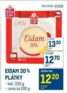 Makro Eidam 30% plátky nabídka
