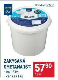 Makro Zakysaná smetana 16% nabídka