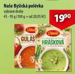CBA Naše Byšická polévka nabídka