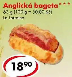CBA Anglická bageta nabídka