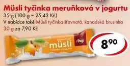 CBA Müsli tyčinka meruňková v jogurtu nabídka