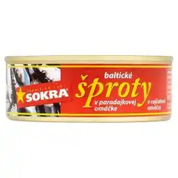 CBA Sokra Baltické šproty v rajčatové omáčce 240g nabídka