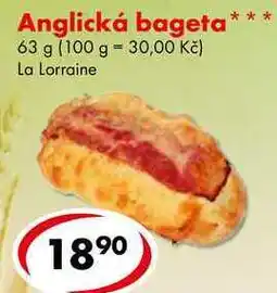 CBA Anglická bageta nabídka