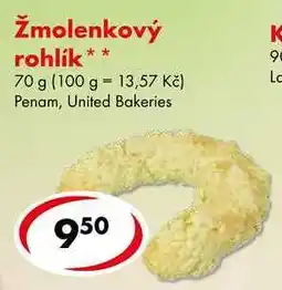 CBA Žmolenkový rohlík nabídka