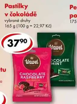 CBA Pastilky v čokoládě nabídka